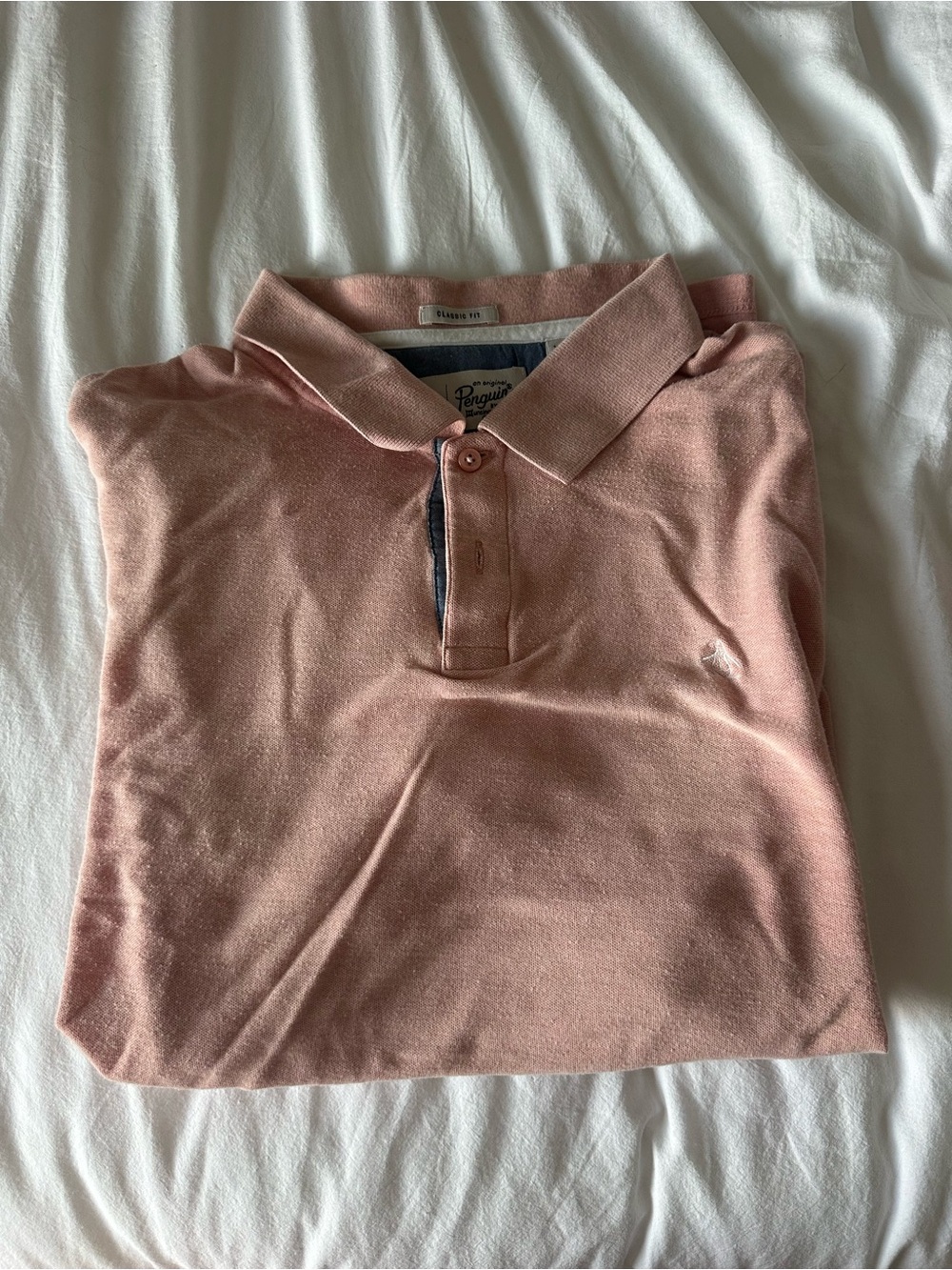 Penguine Classic Fit Polo Salmon